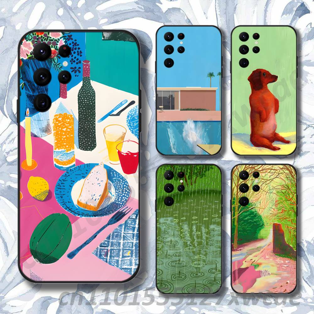 Photography Geometry - D-David Hockney Paintings Phone Case For