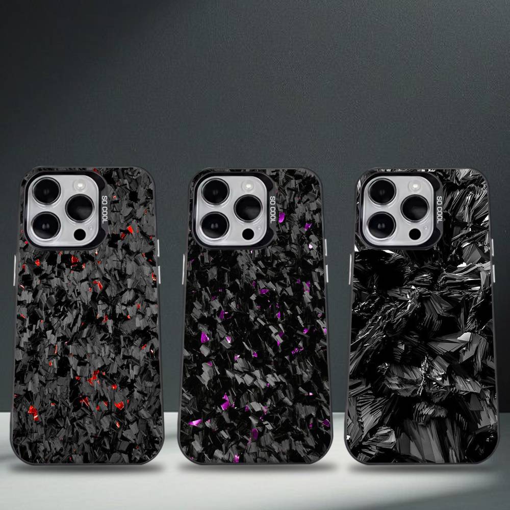 Photography Geometry - Carbon Fiber Pattern Painting Phone Case