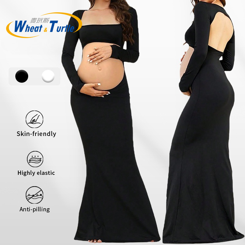 Photography Club - Maternity Photography Dresses Long Sleeve Pregnant