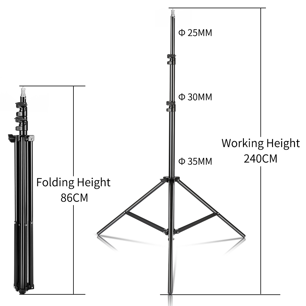 240CM/7.9FT Ốc Vít 1/4 Chụp Ản - đánh giá và giá Photography Umbrella