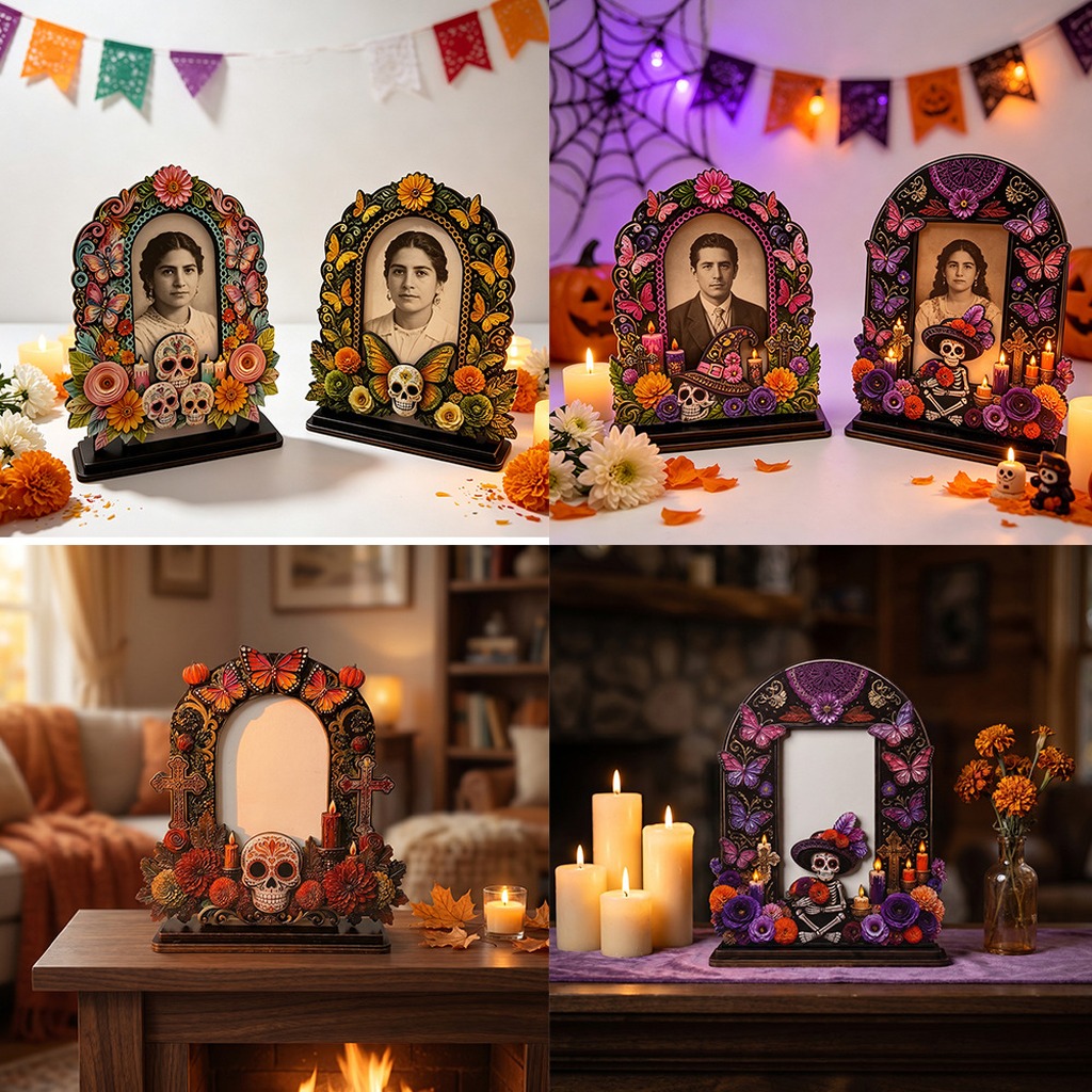 Day of the Dead Wooden Photo F - đánh giá và giá Photographic Memory