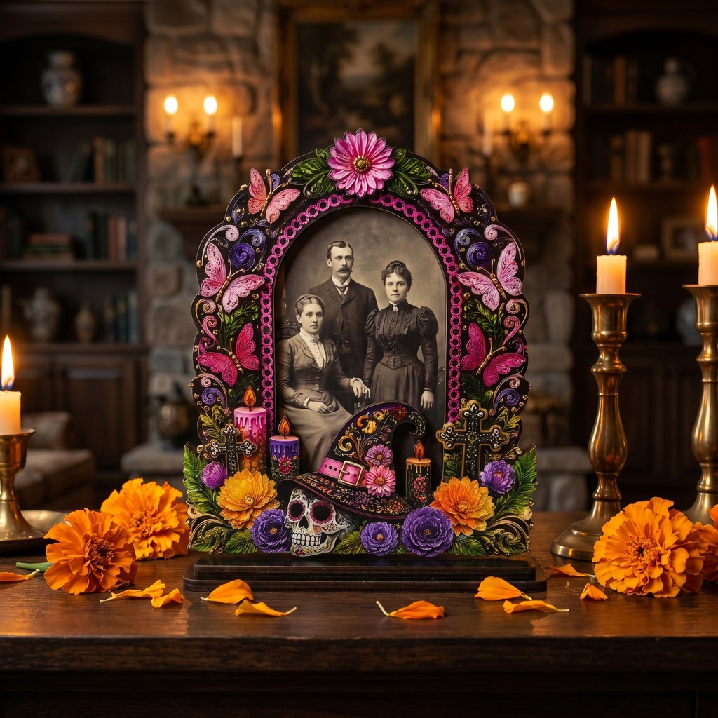Day of the Dead Wooden Photo F - đánh giá và giá Photographic Memory